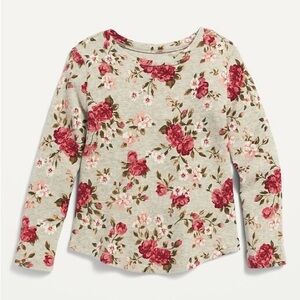Old Navy Toddler Thermal Floral Long Sleeve Top